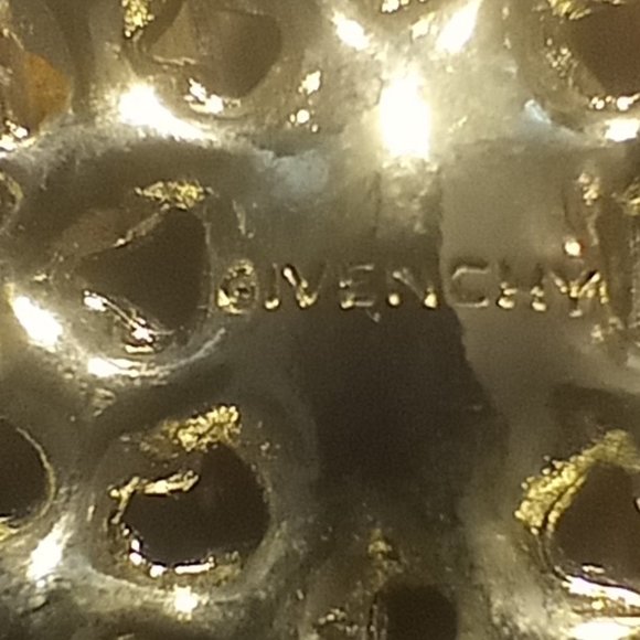 Vintage Givenchy Swarovski Crystal Maltese Cross Brooch Pin - Picture 5 of 5